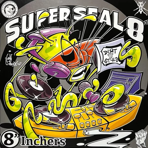 DJ QBert - SUPERSEAL 8" (8 Incher) Neon Yellow Limited Edition：圖片 3