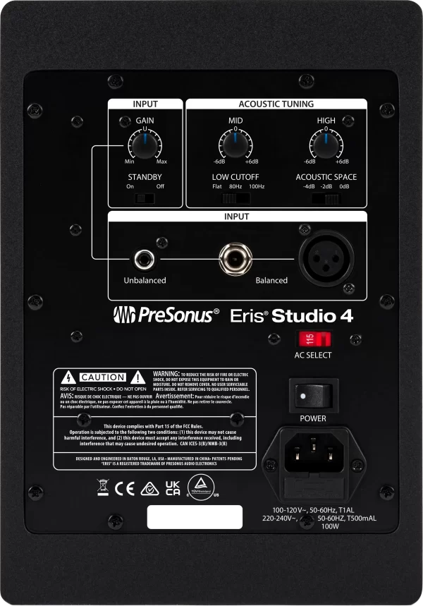 Presonus Eris Studio 4 監聽喇叭 (一對)：圖片 2