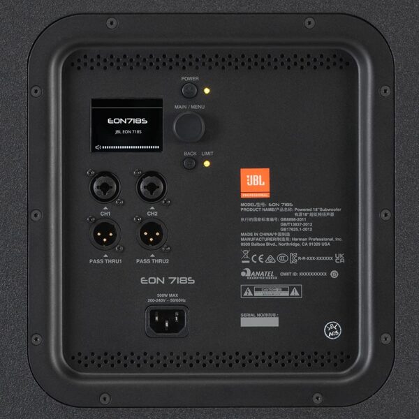 JBL-EON718S 18 英吋重低音喇叭：圖片 3
