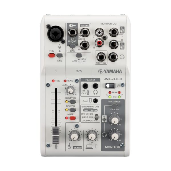 YAMAHA AG03MK2 直播混音器/錄音介面：圖片 5