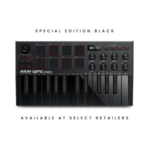 Akai Professional MPK Mini MK3 Midi 鍵盤 限量黑(附贈免費線上編曲教學)