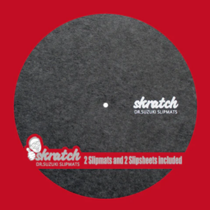 DR. SUZUKI - SKRATCH 12" 唱片墊(滑款) + 滑墊(一對)