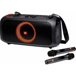 JBL PartyBox On-The-Go | 便攜式派對喇叭 (內建電池、藍牙、附兩支麥克風)(停售)