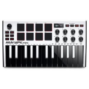 AKAI MPK Mini MK3 midi 鍵盤 白色(附贈免費線上編曲教學)