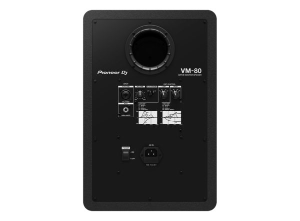 Pioneer DJ VM-80 8吋主動式監聽喇叭 (黑)：圖片 3